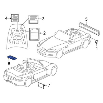 Honda OE - A/C System Information Label