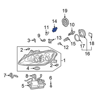 Honda OE - Rear Side Marker Light Socket