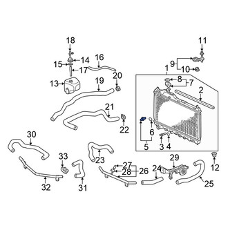 Honda OE - Engine Cooling Fan Temperature Switch
