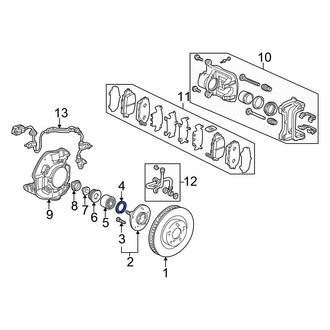 Honda OE - Front Wheel Bearing Snap Ring