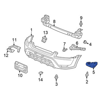 Honda OE - Front Right Bumper Guide