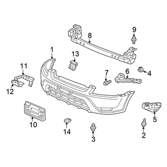 Honda OE - Front Bumper - Bumper & Components