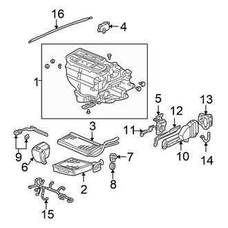 Honda OE - Air Conditioner & Heater - Evaporator & Heater Components