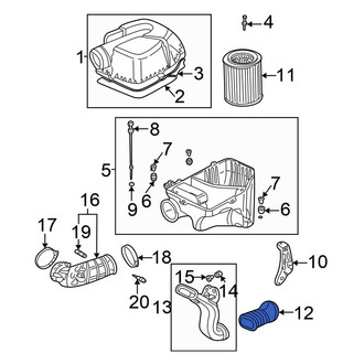 Honda OE - Engine Air Intake Hose