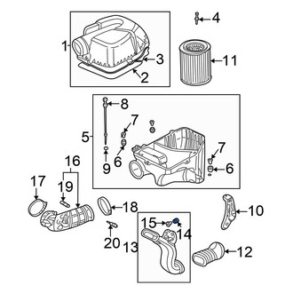 Honda OE - Engine Air Intake Resonator Grommet