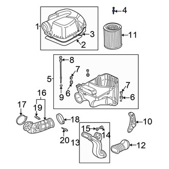 Honda OE - Upper Air Filter Housing Bolt
