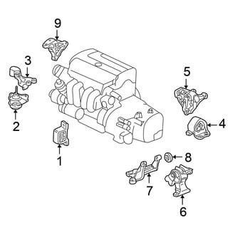 Honda OE - Engine / Transaxle - Engine & Transmission Mounting (2.4L Automatic Tr)