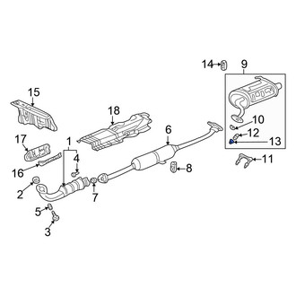 Honda OE - Exhaust Flange Nut