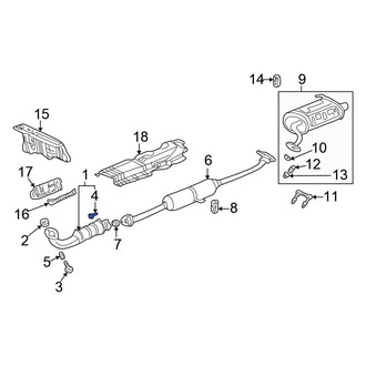 Honda OE - Rear Catalytic Converter Bolt