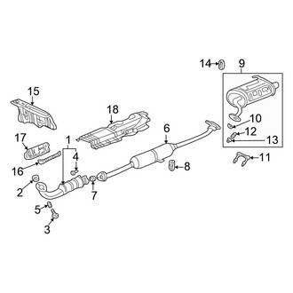 Honda OE - Exhaust System - Exhaust Components