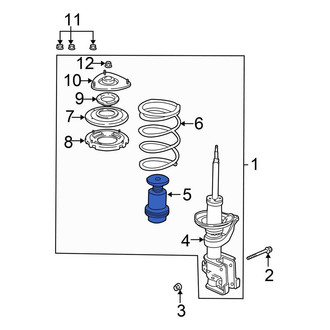 Honda OE - Front Coil Spring Damper