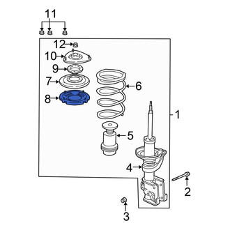 Honda OE - Front Upper Coil Spring Insulator