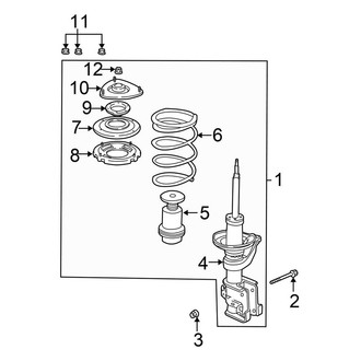 Honda OE - Front Suspension - Struts & Components