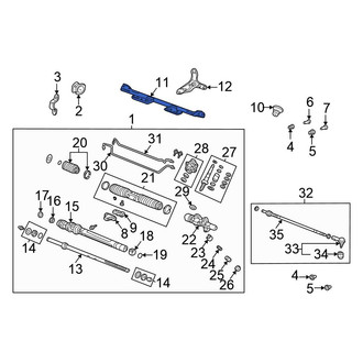 Honda OE - Rack and Pinion Mount Bracket