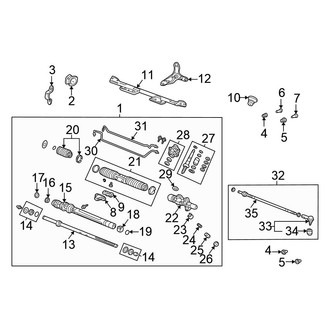 Honda OE - Steering Gear & Linkage