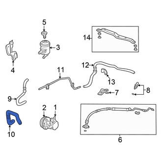 Honda OE - Power Steering Return Hose