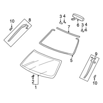 Honda OE - Windshield - Glass