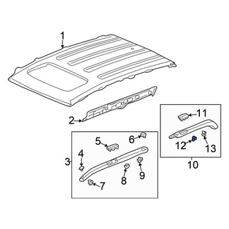 Honda OE - Rear Roof Molding Clip