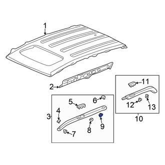 Honda OE - Rear Roof Molding Clip