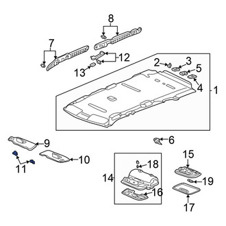 Honda OE - Sun Visor Holder