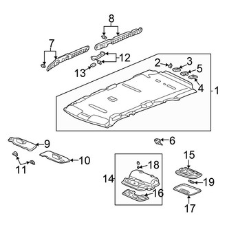 Honda OE - Roof - Interior Trim (W/O Sunroof)