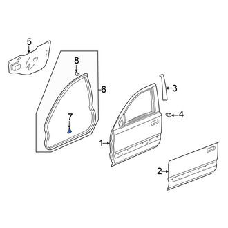 Honda OE - Front Door Seal Clip