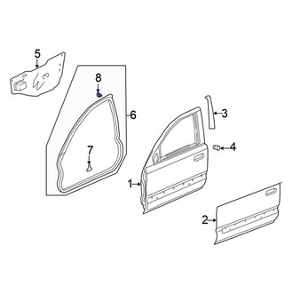 Honda OE - Lower Sliding Door Weatherstrip Clip