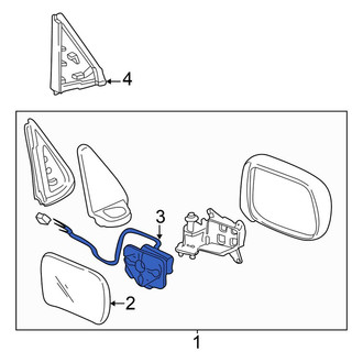 Honda OE - Front Right Door Lock Actuator Motor