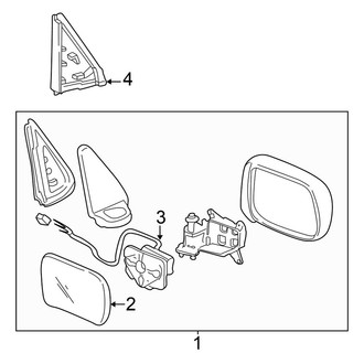 Honda OE - Front Door - Outside Mirrors