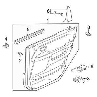 Honda OE - Rear Door - Interior Trim