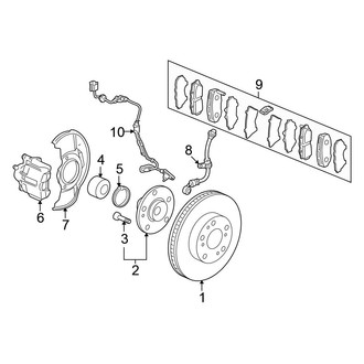 Honda OE - Rear Suspension - Brake Components (EX / LX FWD)