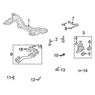Honda OE - Suspension Trailing Arm Bolt