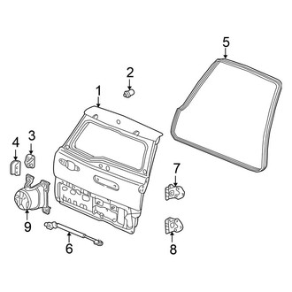 Honda OE - Back Door - Door & Components