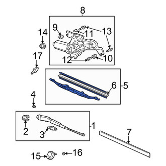 Honda OE - Rear Wiper Blade
