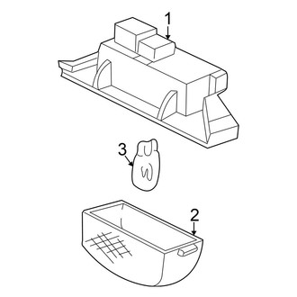 Honda OE - Rear Lamps - License Lamps