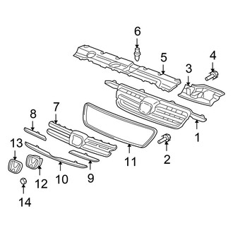 Honda OE - Grille & Components (Japan Built)