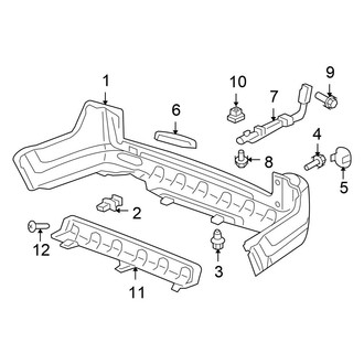 Honda OE - Rear Bumper - Bumper & Components