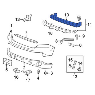 Honda OE - Front Bumper Impact Bar