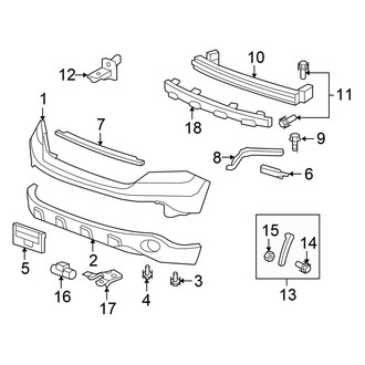Honda OE - Front Bumper - Bumper & Components