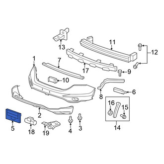 Honda OE - Front License Plate Frame