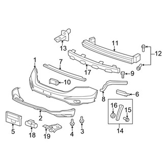 Honda OE - Front Bumper - Bumper & Components