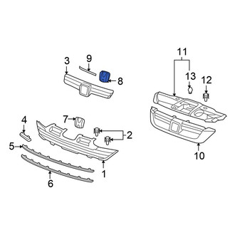 Honda OE - Grille Emblem Bracket