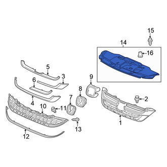 Honda OE - Front Radiator Support Access Cover