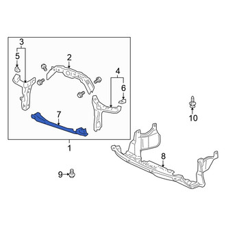 Honda OE - Front Lower Radiator Support Tie Bar