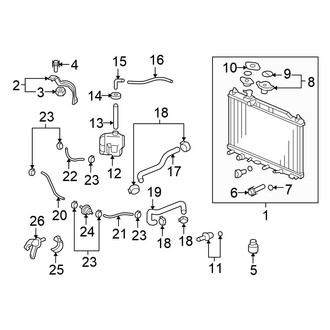 Honda OE - Cooling - Radiator & Components