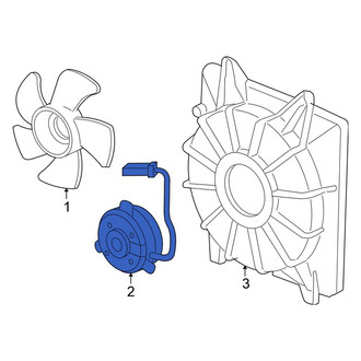 Honda OE - Left Engine Cooling Fan Motor