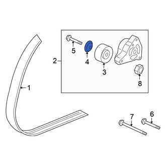 Honda OE - Belt Tensioner Pulley Bolt Cover