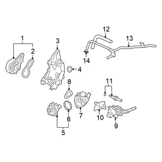 Honda OE - Engine Coolant Bypass Pipe O-Ring