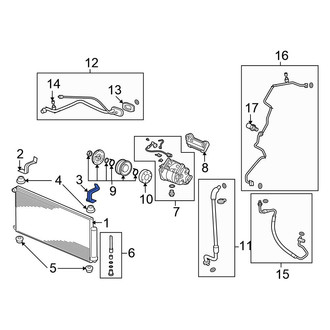 Honda OE - Left Upper A/C Condenser Mount