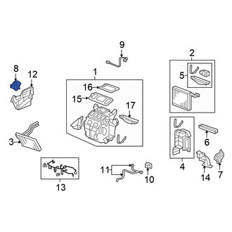 Honda OE - Left HVAC Blend Door Actuator